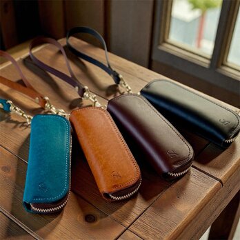 【お名入れ対応】スリムコインケース　上質イタリアンレザー　印鑑ケース