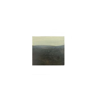 セバスティアーノ・ベネジャーモ「alba」(朝日)、油絵、額縁なし、フィレンツェ2023年 11.2x12.5cmの画像