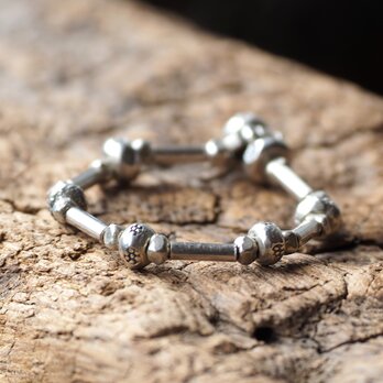 beads ring -silver-の画像
