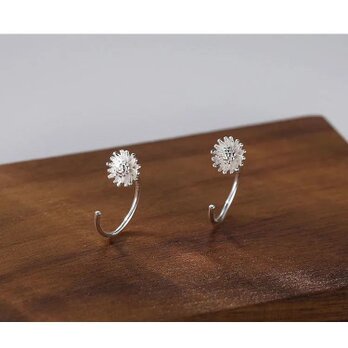 ピアス フック フラワー 菊 ボディピアスの画像