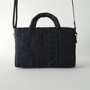 FRANCE RIBBON 2WAY MINI BAG [black]の画像