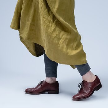 【soco】Mサイズ 通年使えるさらりとした肌触り 絶品wool100%レギンス / 杢グレー b008h-mgr2-mの画像
