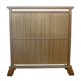 楢無垢材のシンプル衝立木製スリットデザイン間仕切り⑪