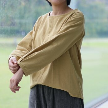 ⚪︎ざくろ染⚪︎ 秋のいろはブラウス（備後節織）の画像