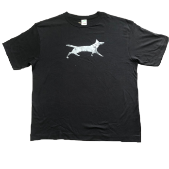 シルクスクリーンプリントTシャツ（black/dog)の画像