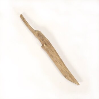 【温泉流木】1本の細枝が伸びるななめカットの流木 流木素材 インテリア素材 オブジェ レイアウトの画像