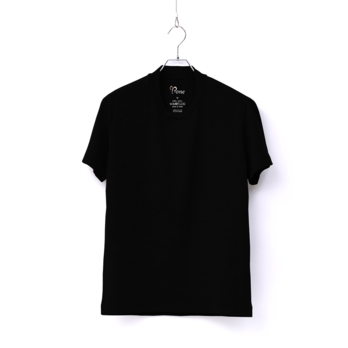 【ユニセックス】C HIGH END メリノウールＴシャツ　(10ブラック　Mサイズ)の画像