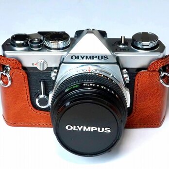 オリンパス OM-1,OM-2用 カメラケース 本革 ブラウン #125の画像