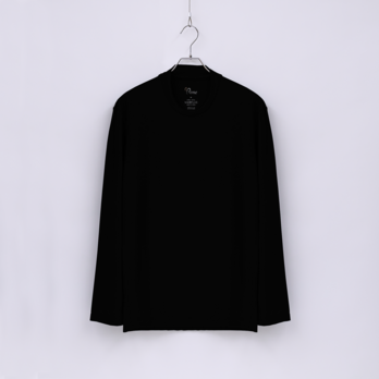 【ユニセックス】C HIGH END メリノウール長袖Ｔシャツ　(10ブラック　Sサイズ)の画像