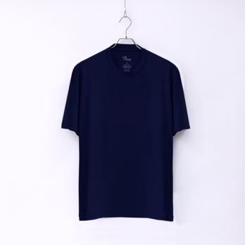 【ユニセックス】C BASIC　メリノウールTシャツ　(901ダークネイビー　Mサイズ)の画像