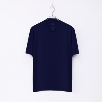 【ユニセックス】C BASIC　メリノウールTシャツ　(901ダークネイビー　Mサイズ)の画像
