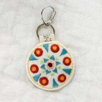 刺繍のキーホルダー・丸型②の画像