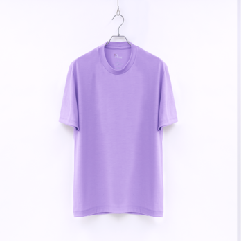 【ユニセックス】C BASIC　メリノウールTシャツ　(850ラベンダー　Mサイズ)の画像