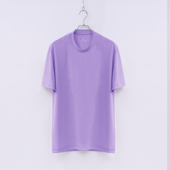 【ユニセックス】C BASIC メリノウールTシャツ　(850ラベンダー　Sサイズ)の画像