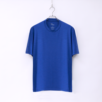 【ユニセックス】C BASIC　メリノウールTシャツ　(450ロイヤルブルー　Mサイズ)の画像