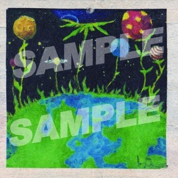 木のポストカード『惑星植物』の画像