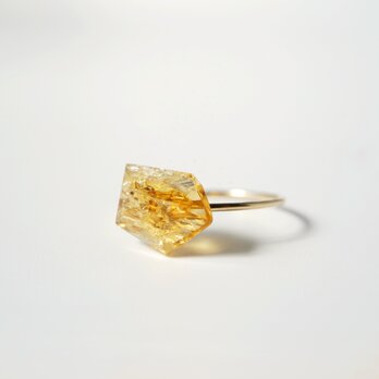 K10YG 天然石リング【Imperial Topaz】の画像