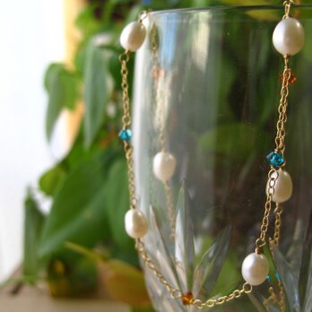Freshwaterpearl necklace vitaminの画像