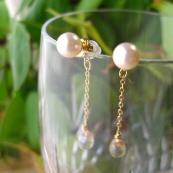 Swarovski pearl piece goldの画像