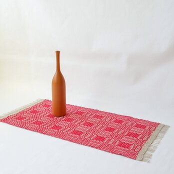 【K様専用】北欧手織り：オーバーショット織りのテーブルクロスの画像