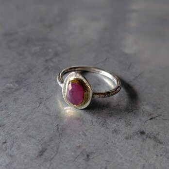 非加熱ルビーシルバーリング#12