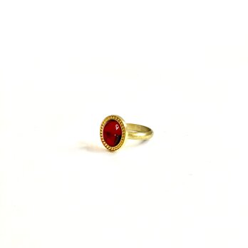 Vintage Crystal Ring　Rubyの画像