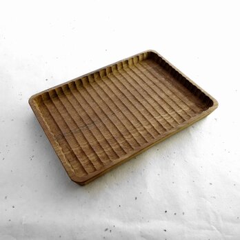 我谷盆 栗 21×15×2cm 灰汁染めの画像