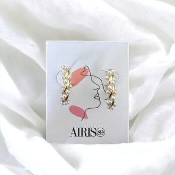 ピアス レディース パール 18K ゴールド シルバー925 金属アレルギー対応 フープピアス プレゼント 仕事 オフィスの画像