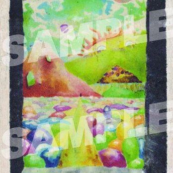 木のポストカード『アート村』の画像
