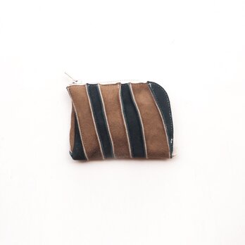 border leather wallet （b2）11×8/ミニ財布/旅行用/小銭入れ/カード入れ/WS001b2の画像