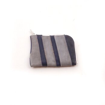 border leather wallet （b3）11×8/ミニ財布/旅行用/小銭入れ/カード入れ/WS001b3の画像