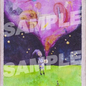 木のポストカード『ふしぎ玉』の画像