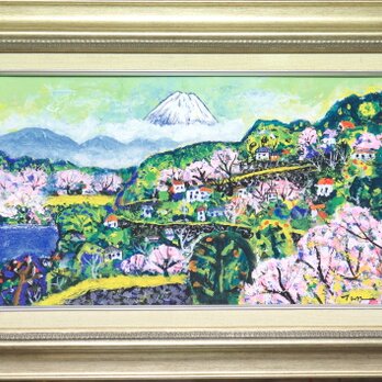「富 士と桜」(NO.2305) 8号M （アートメーターで売却済み）の画像