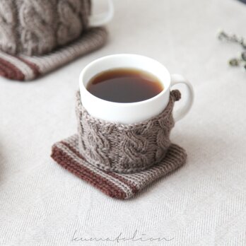 マグコージー＆コースター モカブラウン [受注制作]