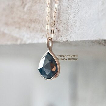 K10[black diamond]necklaceの画像