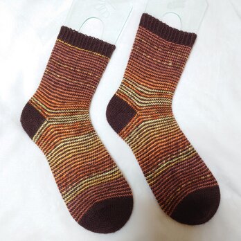 手編み靴下  opal ジョグレスストライプの画像
