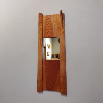 「 トチ･ケヤキ 」の木枠の鏡　【現品】の画像