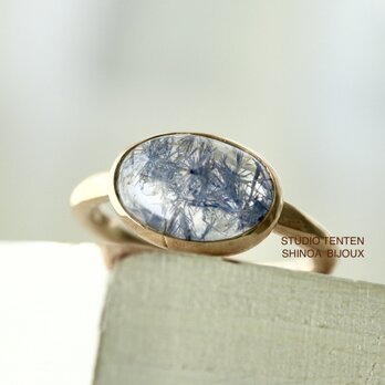 K10[深海庭園dumortierite in quartz]ringの画像