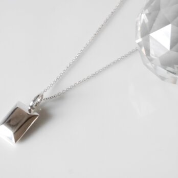 Rectangle necklace(sv)★長方形★スクエア★ネックレスの画像