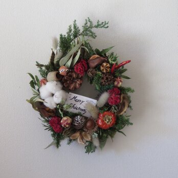 fun real chistmas wreathの画像