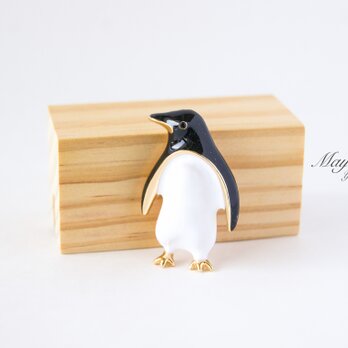 『かわいいペンギンのブローチ』の画像