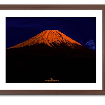 【額付アート写真/A3サイズ】ORANGE FUJI MOUNTAIN（オレンジ富士山）の画像