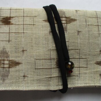 ７４３４　麻の着物で作った和風財布・ポーチ　#送料無料の画像
