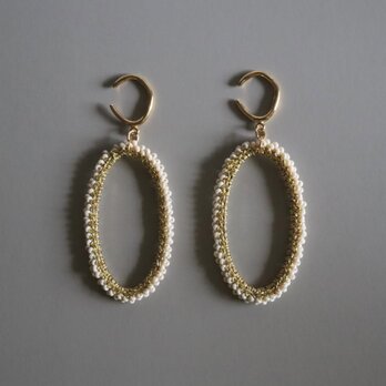 【 4 colors 】cadre lace earcuffの画像
