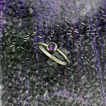 推しカラーのリング 紫【アメシスト】の画像