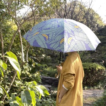 長傘（晴雨兼用）「バナナ」木陰_葉の画像