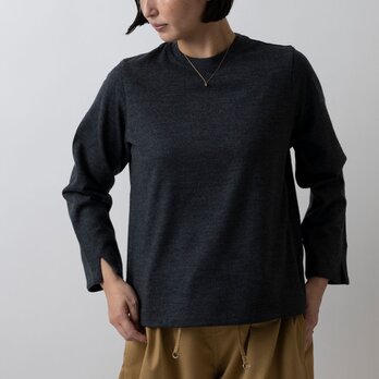 HANDROOM WOMEN'S ウールジャージー クルーネックカットソー chacoal｜ladies｜2sizeの画像