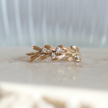 リーフモチーフ リング Dia / K10YG