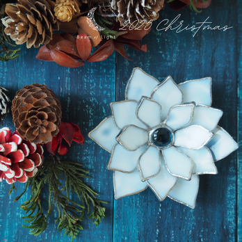 ガラス製キャンドルホルダーリングピローにも