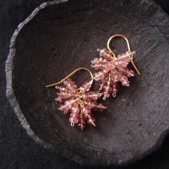 【K14gf】Pink Tourmaline Earrings／ピンクトルマリン プチピアスの画像